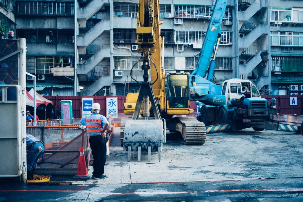 un chantier de construction d'immeuble